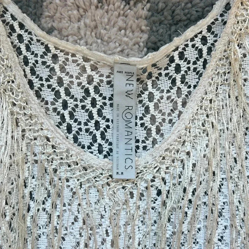 Free People Fringe & Lace Top! - Picture 2 of 3